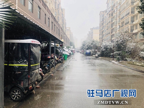 駐馬店市迎來2019年第一場降雪