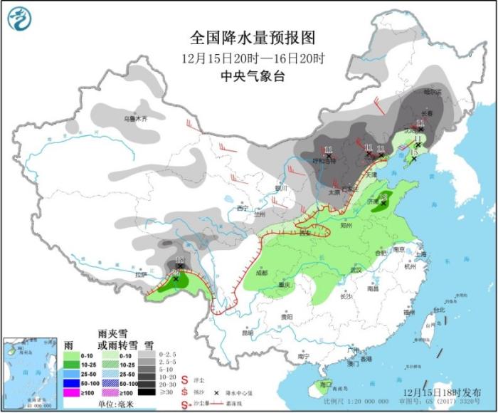 暴雪預(yù)警拉響！北方遇今冬以來(lái)最大范圍降雪