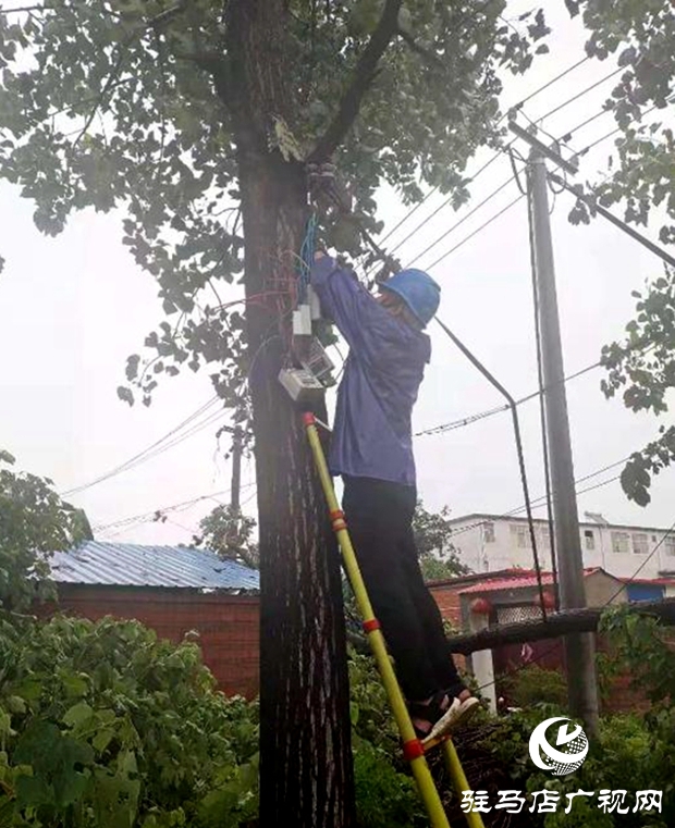 正陽縣彭橋鄉(xiāng)黨員干部冒雨守護群眾安全