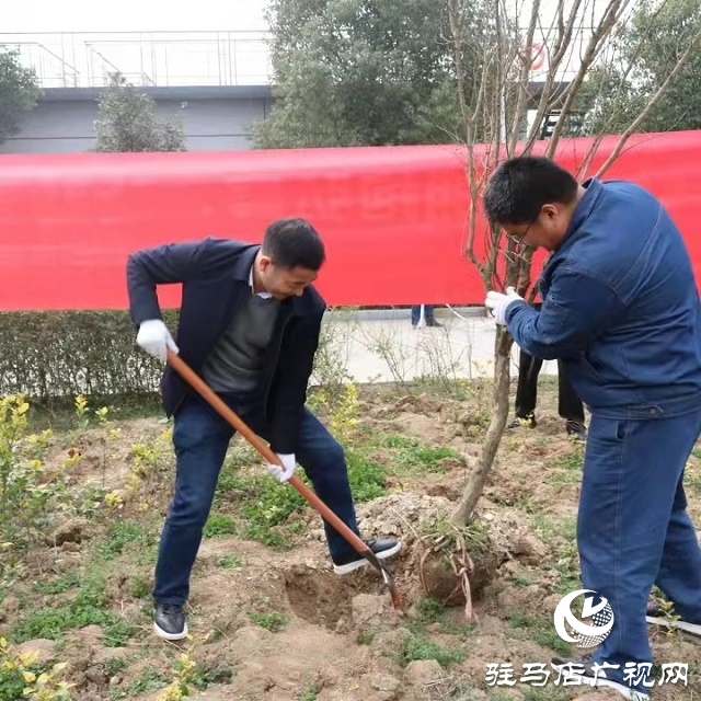 駐馬店弘康環(huán)保公司舉行植樹活動