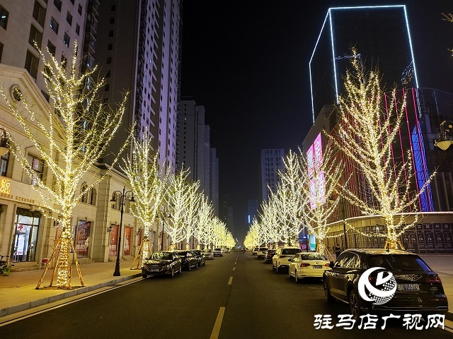 駐馬店：璀璨燈光扮靚城市夜景