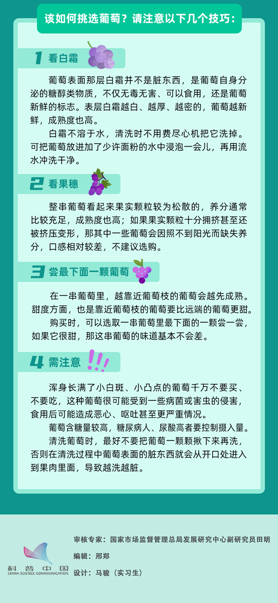 葡萄好吃還得會(huì)挑，這些小技巧快快收藏