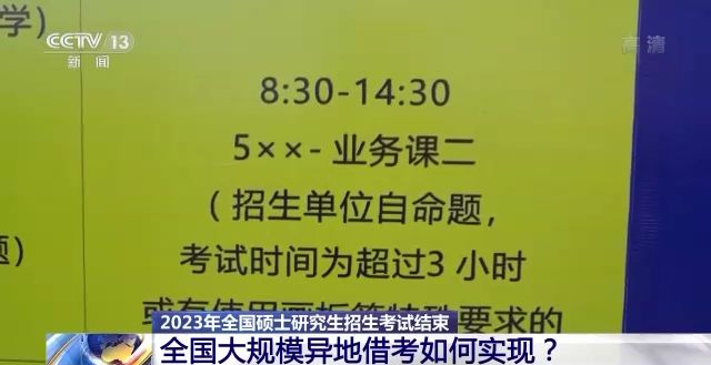 2023年研考結(jié)束 全國大規(guī)模異地借考如何實現(xiàn)？