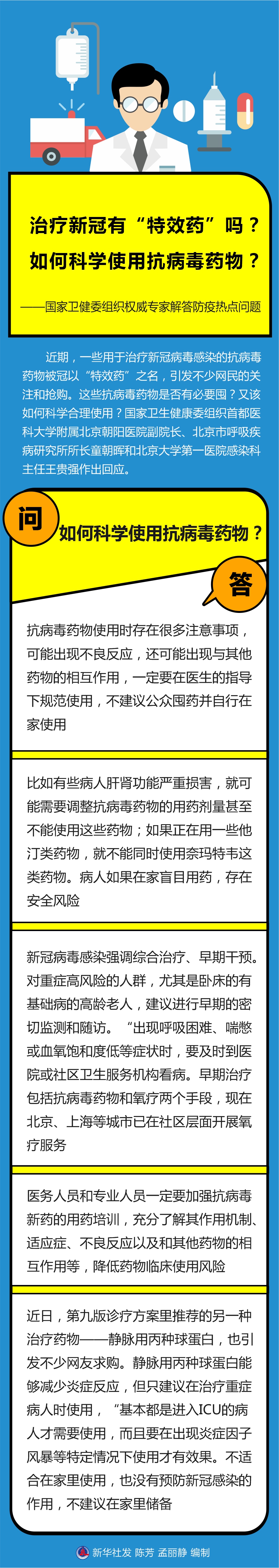 治療新冠有“特效藥”嗎？如何科學(xué)使用抗病毒藥物？——國家衛(wèi)健委組織權(quán)威專家解答防疫熱點(diǎn)問題