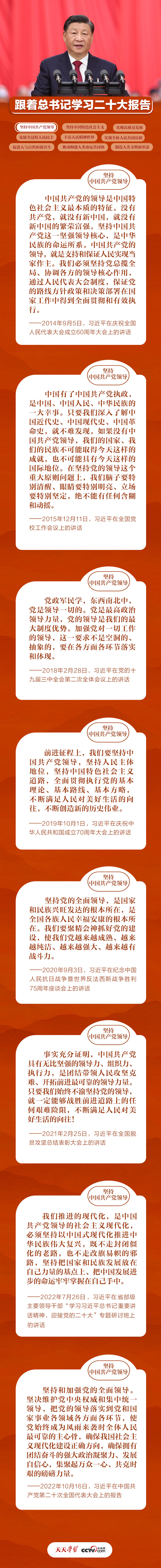 跟著總書記學(xué)習(xí)二十大報告丨加強黨對一切工作的領(lǐng)導(dǎo)