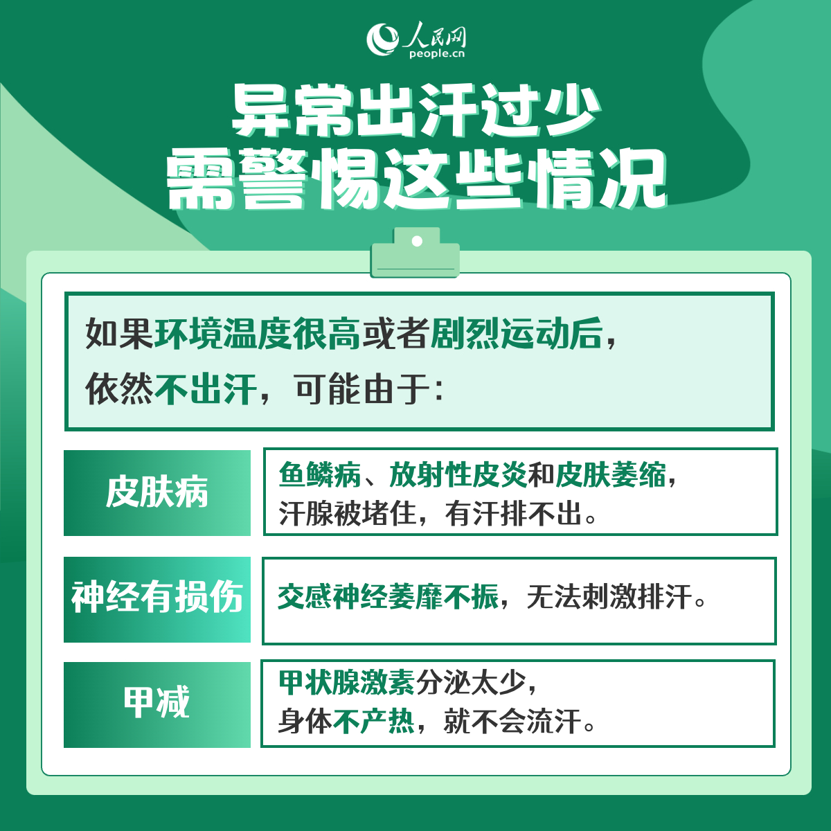 夏季出汗多幫助減肥排毒？小心這些異常出汗是疾病