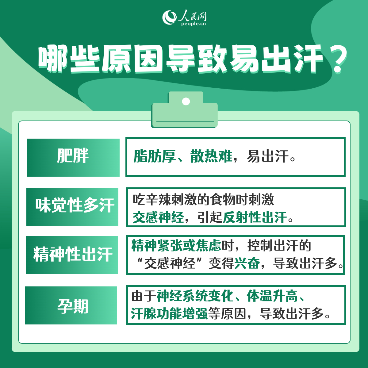 夏季出汗多幫助減肥排毒？小心這些異常出汗是疾病