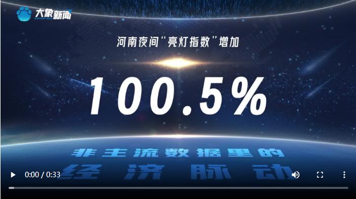 夜間“亮燈指數”增加一倍 折射河南經濟強勁動力｜非主流數據里的經濟脈動①