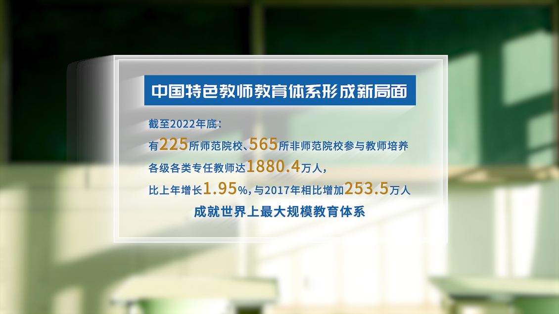 開學(xué)第一課丨【總書記的教書育人觀】建設(shè)教育強國，健全中國特色教師教育體系