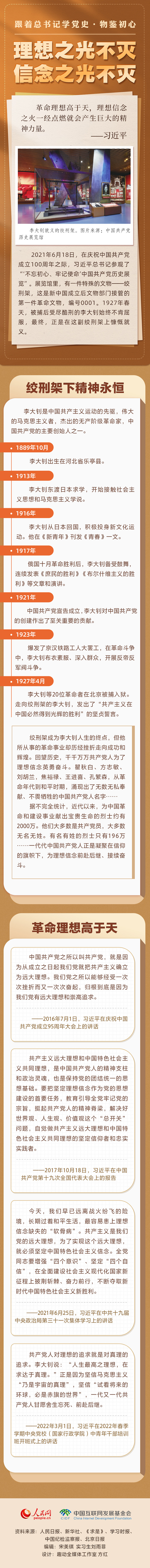 跟著總書記學(xué)黨史·物鑒初心 理想之光不滅 信念之光不滅