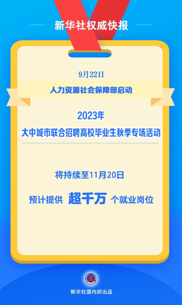 2023年大中城市聯合招聘高校畢業(yè)生秋季專場啟動