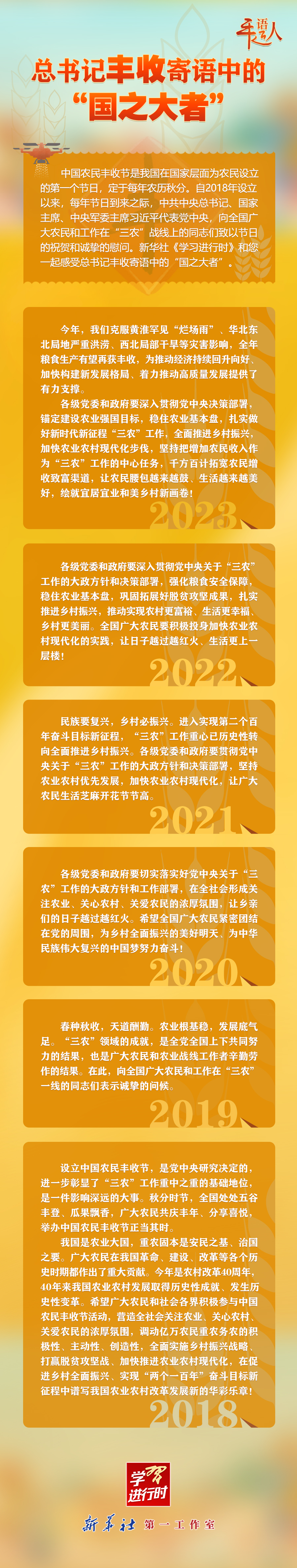 學(xué)習(xí)進(jìn)行時(shí)丨總書(shū)記豐收寄語(yǔ)中的“國(guó)之大者”