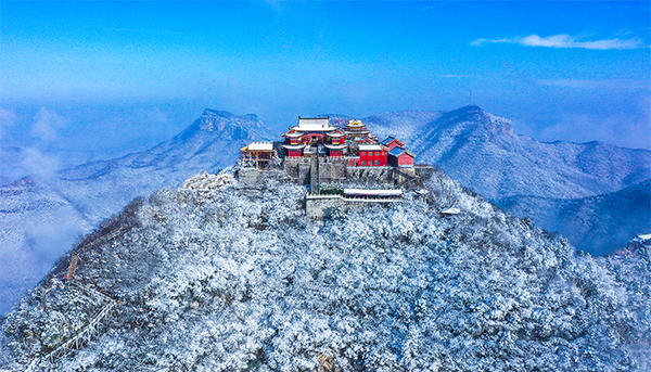 飛雪落成詩，一秒入仙境!雪后河南，美出“天際”