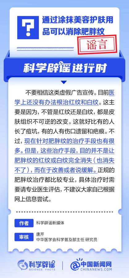 通過涂抹美容護(hù)膚用品可以消除肥胖紋？