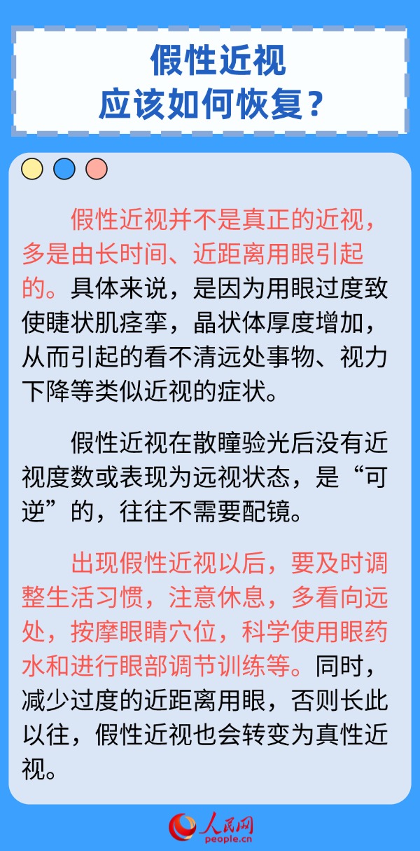 真假近視如何區(qū)分？?jī)和暦揽亓鶈?wèn)六答來(lái)了