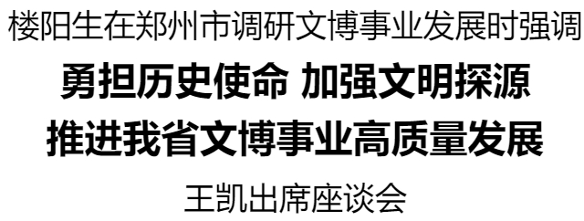 樓陽(yáng)生在鄭州市調(diào)研文博事業(yè)發(fā)展